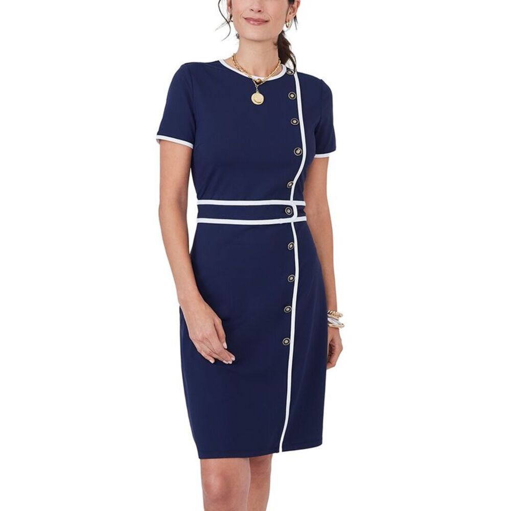 J.Mclaughlin Womens Nolan Dress, Navy